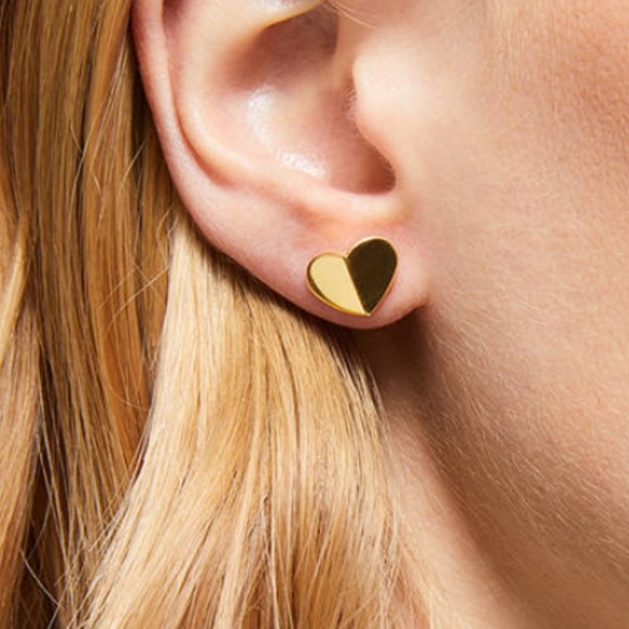 Kate Spade earrings gold heart earrings - Picture 3 of 3